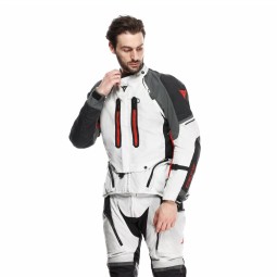 Chaqueta DAINESE SUPER ADVENTURE ABSØLUTESHELL™ Glacier-grey/Iron-gate/Red