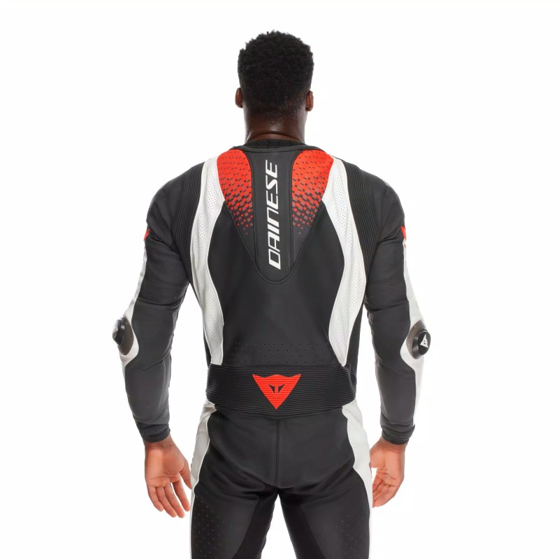 Mono DAINESE LAGUNA SECA 6 PERF 1pc Black/white/red-fluo