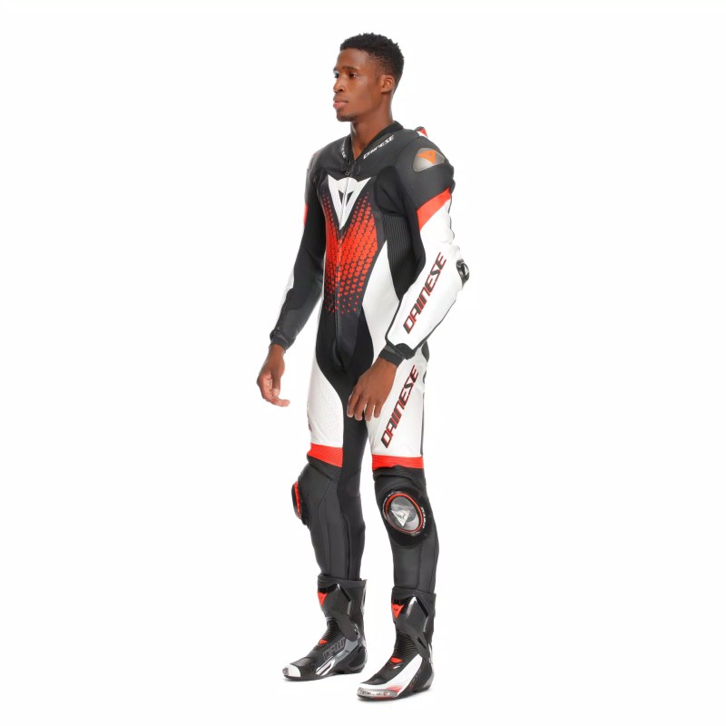 Mono DAINESE LAGUNA SECA 6 PERF 1pc Black/white/red-fluo
