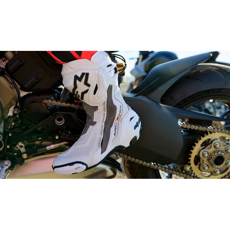 Botas ALPINESTARS SUPERTECH R VENTED White Mid/Grey/Black