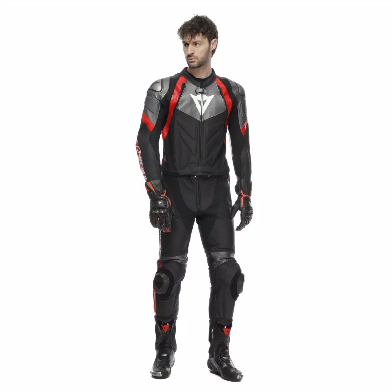 Mono DAINESE AVRO 4 2PCS SUIT Black/anthracite/lava red