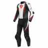 Mono LAGUNA SECA 5 2PC PERF. LEATHER SUIT black/white/lava red - 11505