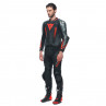 Mono LAGUNA SECA 5 2PC PERF. LEATHER SUIT black/antrhacite/fluo red - 11516