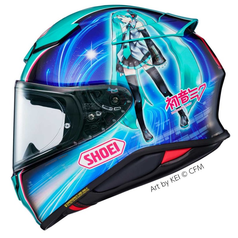 Casco SHOEI NXR 2 HATSUNE MIKU tc4
