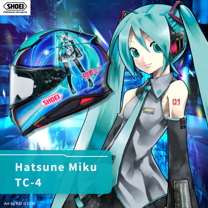 Casco SHOEI NXR 2 HATSUNE MIKU tc4