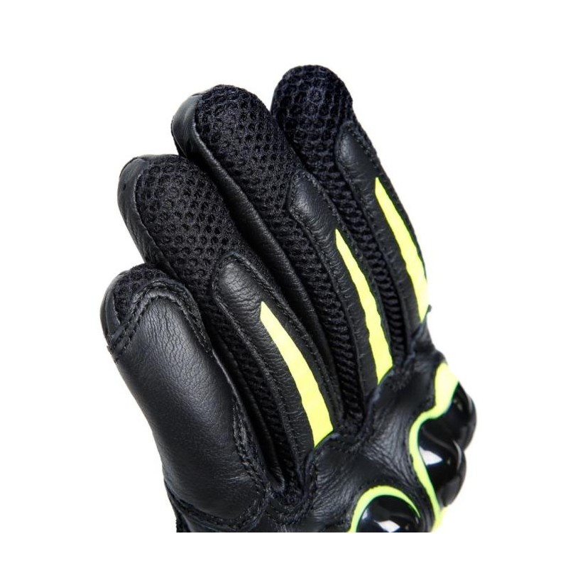 Guante MIG 3 LEATHER Black/yellow fluo