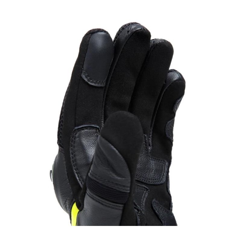 Guante MIG 3 LEATHER Black/yellow fluo