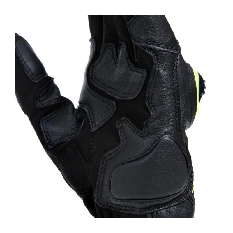 Guante MIG 3 LEATHER Black/yellow fluo