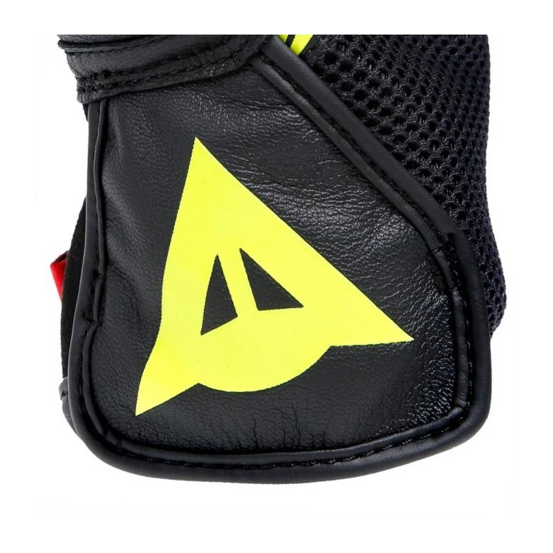 Guante MIG 3 LEATHER Black/yellow fluo