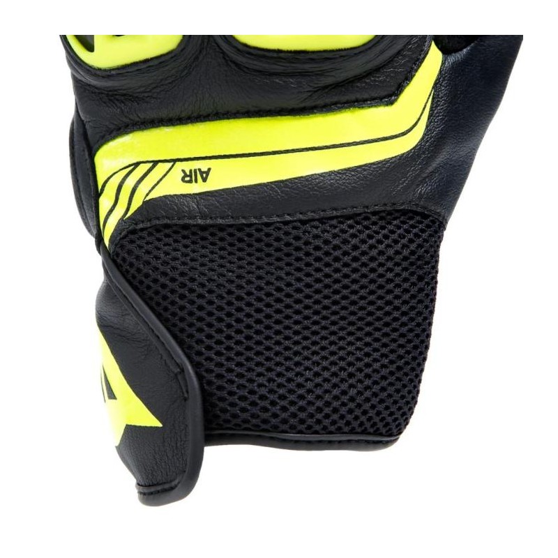 Guante MIG 3 LEATHER Black/yellow fluo