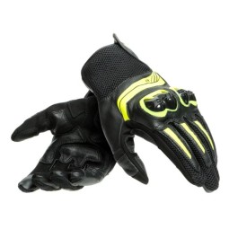 Guante MIG 3 LEATHER Black/yellow fluo
