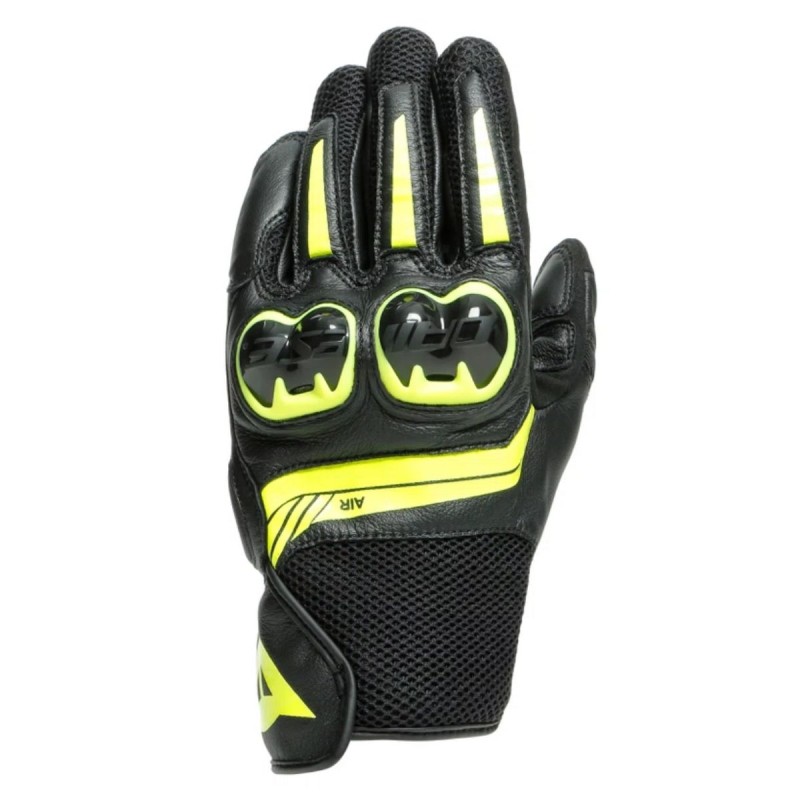 Guante MIG 3 LEATHER Black/yellow fluo - 11798