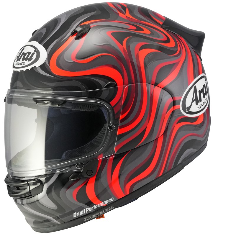 Casco ARAI Quantic Swirl - rojo - 12495