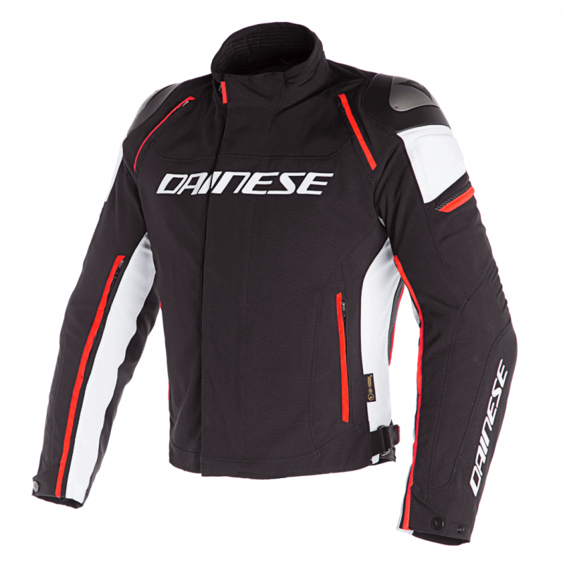 Chaqueta DAINESE RACING 3 D-DRY JACKET black/white/red-fluo - 12583