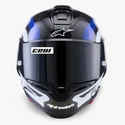 Casco Alpinestars Supertech R10 Arius Black/White/Blue Glossy