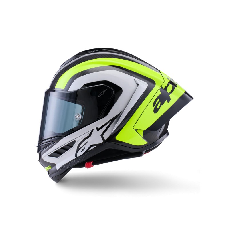 Casco Alpinestars Supertech R10 Arius Black/Silver/Yellow Fluo Glossy