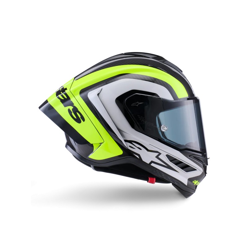 Casco Alpinestars Supertech R10 Arius Black/Silver/Yellow Fluo Glossy