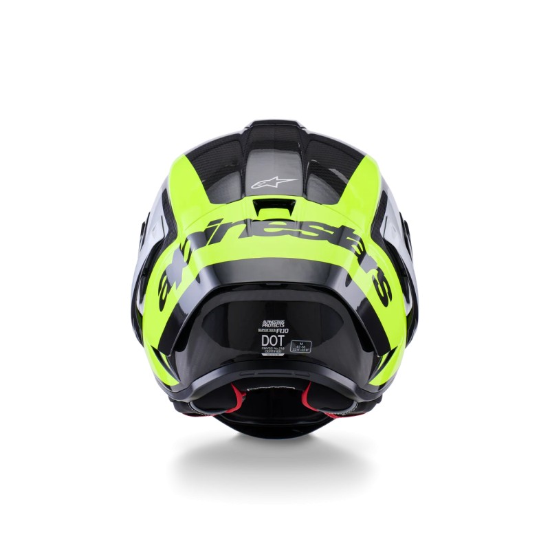 Casco Alpinestars Supertech R10 Arius Black/Silver/Yellow Fluo Glossy