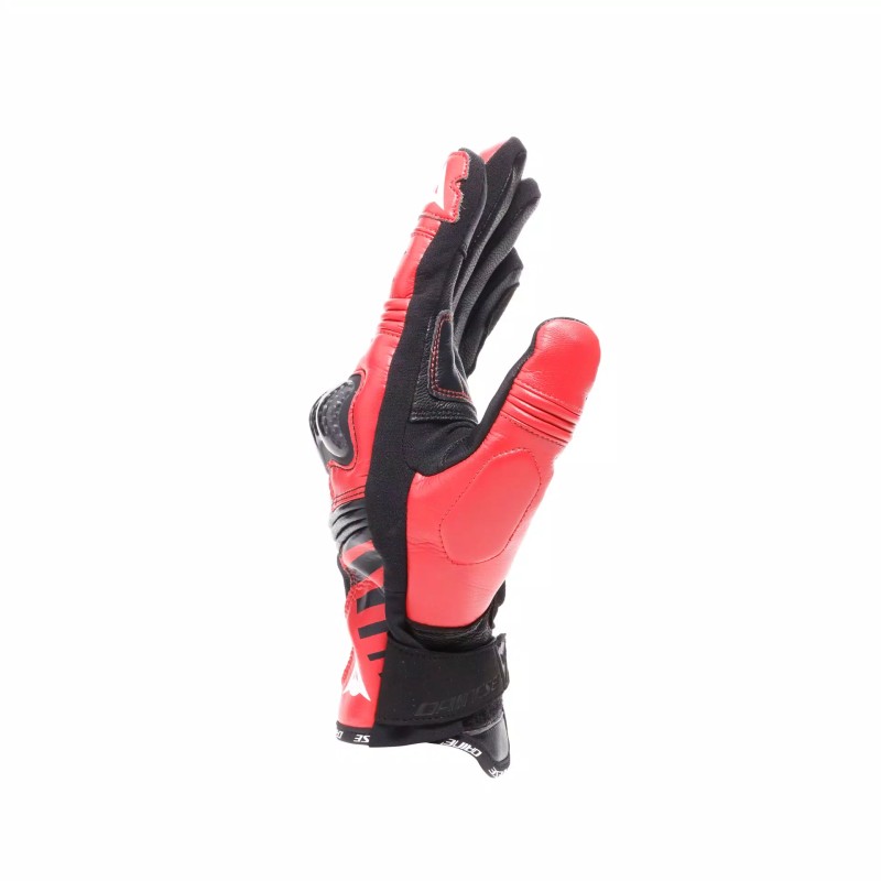 Guantes DAINESE REACTO CARBON SHORT Black/Red-Lava