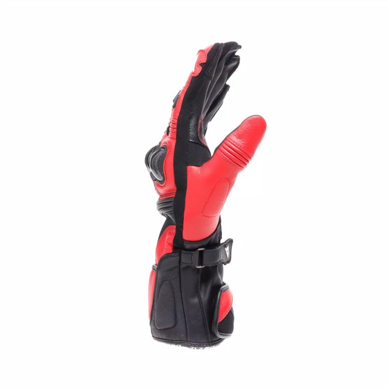 Guantes DAINESE REACTO CARBON LONG Hombre Black/Red-Lava