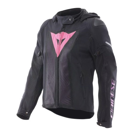 Chaqueta DAINESE SUPER SPRINT AIR TEX Mujer Black/Pink/Viola