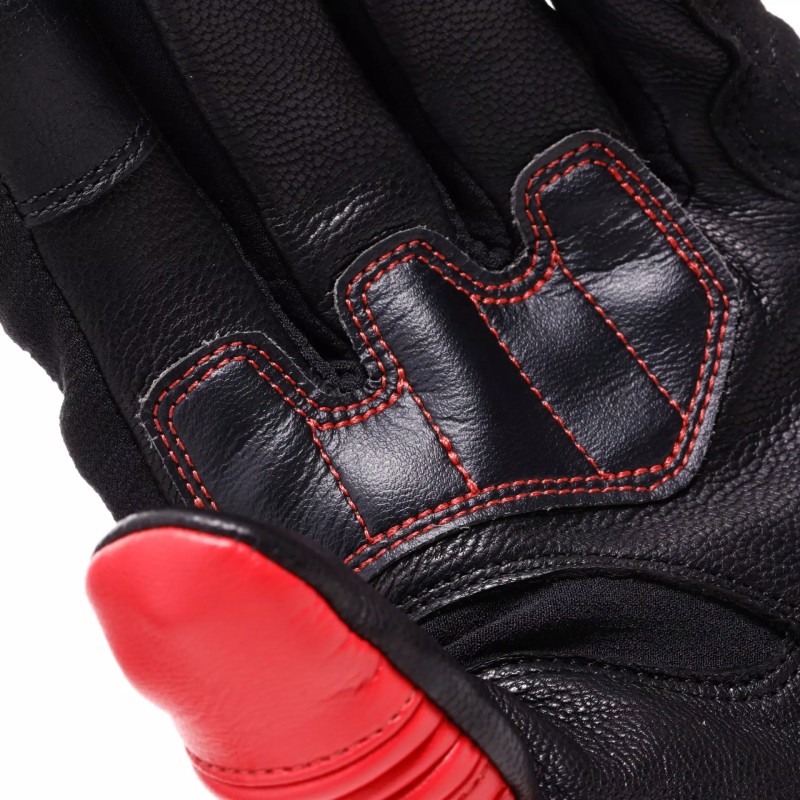 Guantes DAINESE REACTO CARBON SHORT Black/Red-Lava