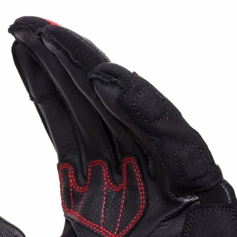 Guantes DAINESE REACTO CARBON LONG Hombre Black/Red-Lava