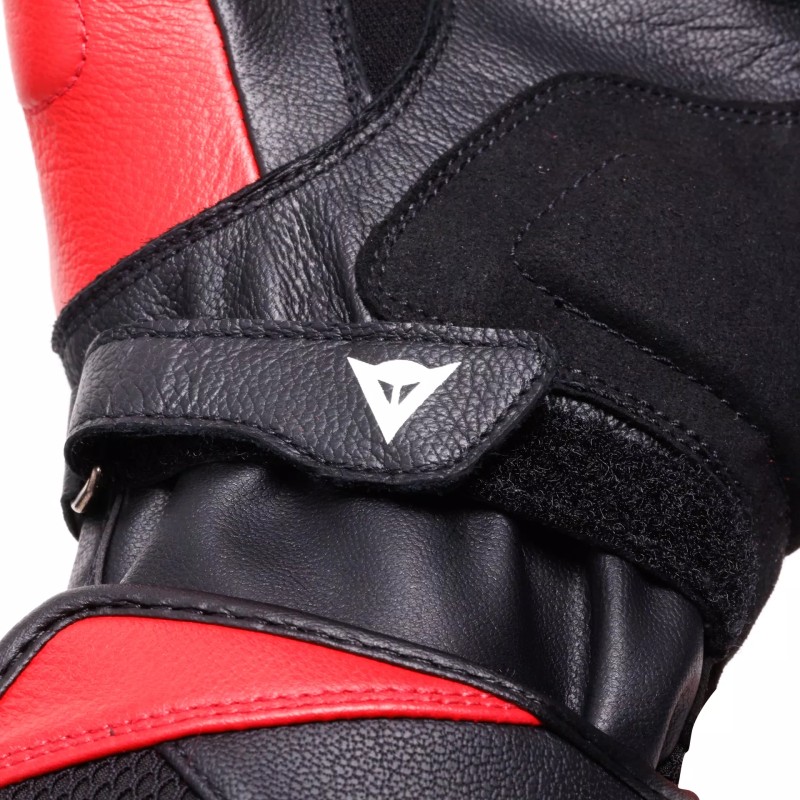 Guantes DAINESE REACTO CARBON LONG Hombre Black/Red-Lava
