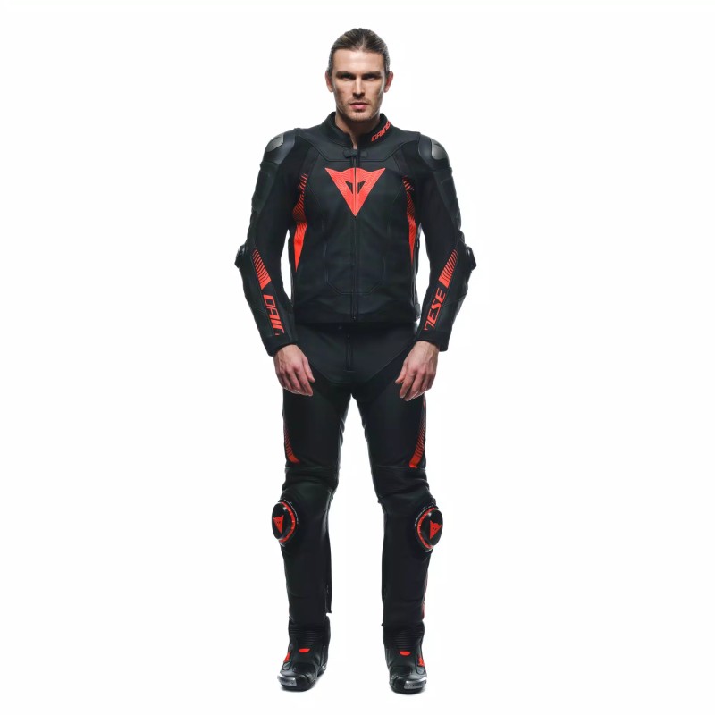 Pantalones DAINESE SUPER SPEED Hombre Black/Red fluo