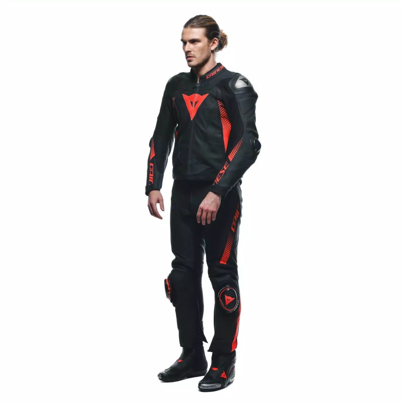 Pantalones DAINESE SUPER SPEED Hombre Black/Red fluo