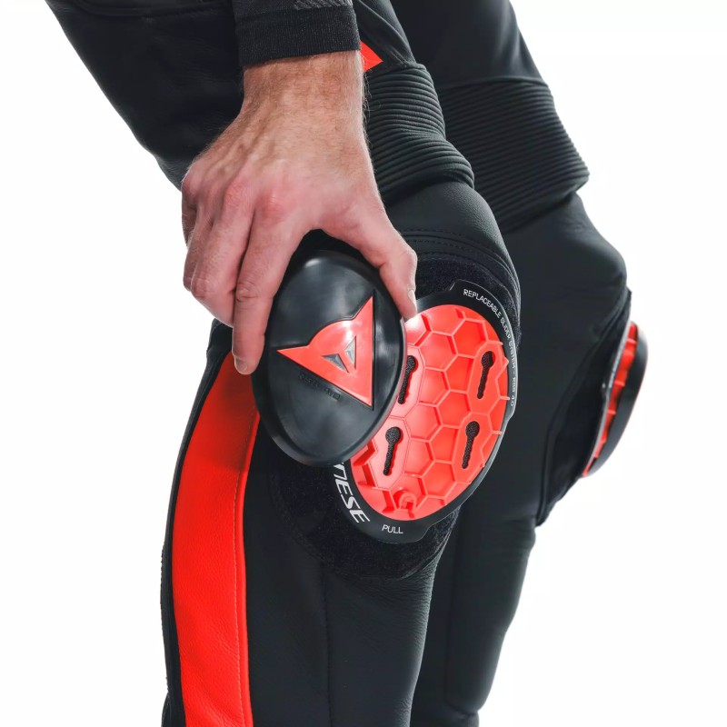 Pantalones DAINESE SUPER SPEED Hombre Black/Red fluo