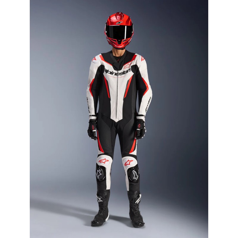 Mono ALPINESTARS GP FORCE V2 1pc White/Black/Red Fluo