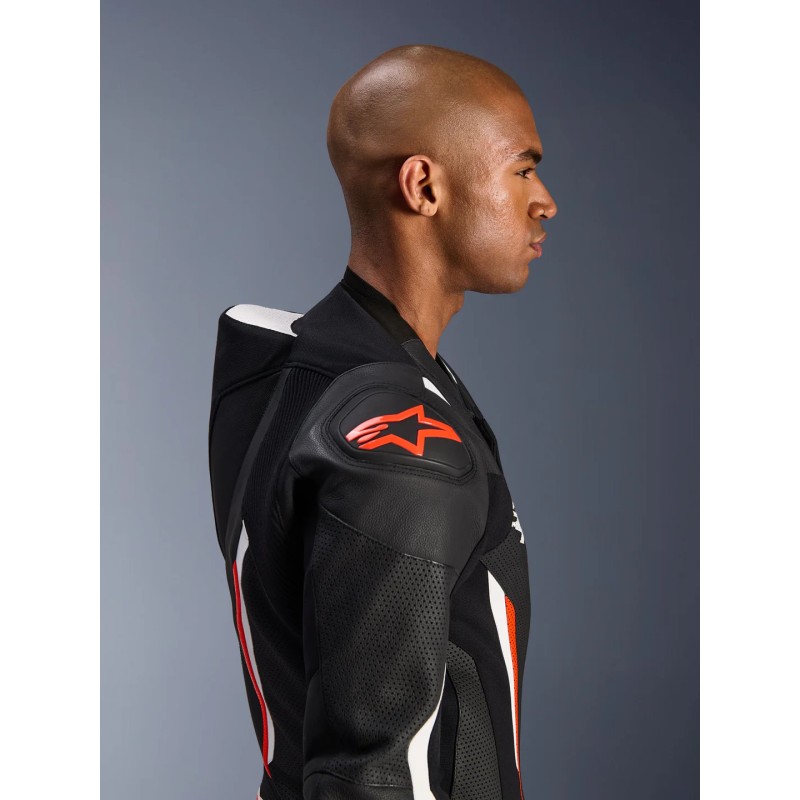 Mono ALPINESTARS GP FORCE V2 1pc Black/White/Red Fluo