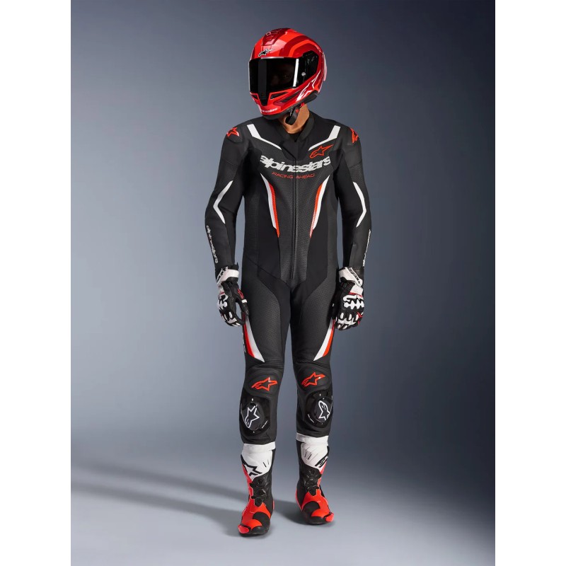Mono ALPINESTARS GP FORCE V2 1pc Black/White/Red Fluo