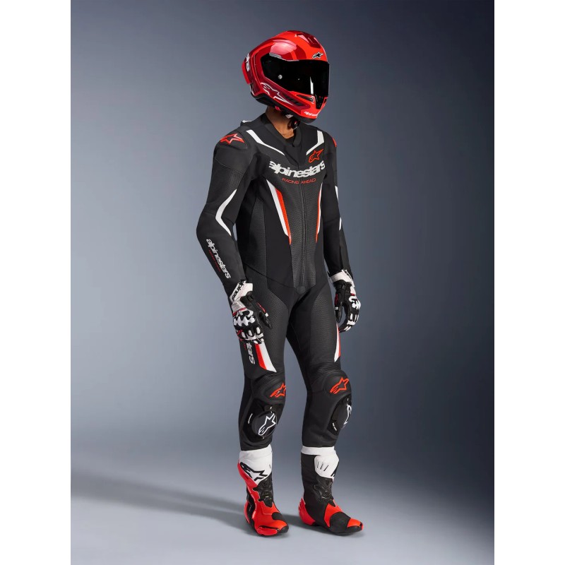 Mono ALPINESTARS GP FORCE V2 1pc Black/White/Red Fluo