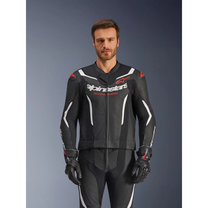 Mono ALPINESTARS GP FORCE V2 2pc Black/White/Red Fluo