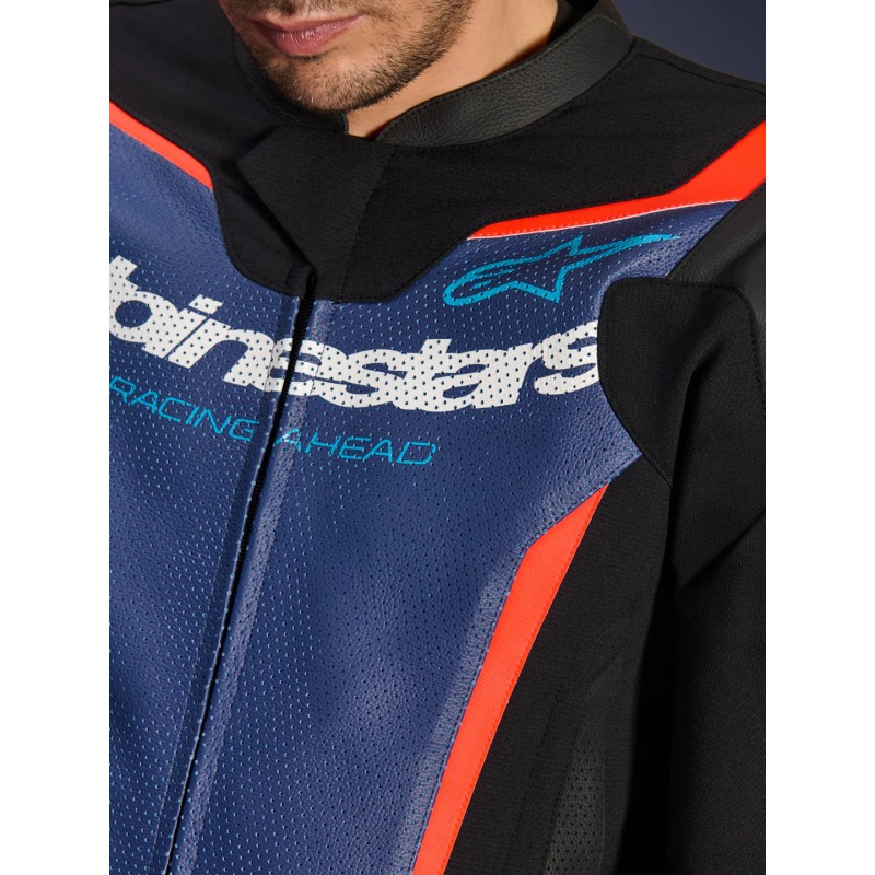 Mono ALPINESTARS GP FORCE V2 2pc Black/Blue/Red Fluo