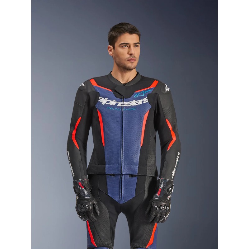 Mono ALPINESTARS GP FORCE V2 2pc Black/Blue/Red Fluo