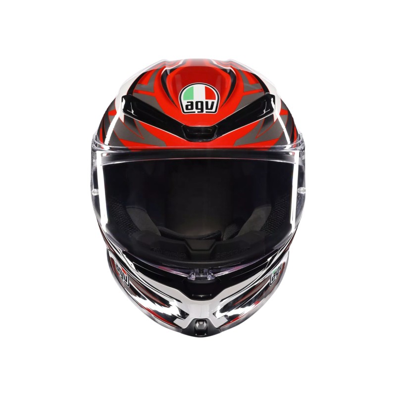 Casco AGV K6 S E2206 Reeval White/Red/Grey