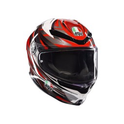 Casco AGV K6 S E2206 Reeval White/Red/Grey