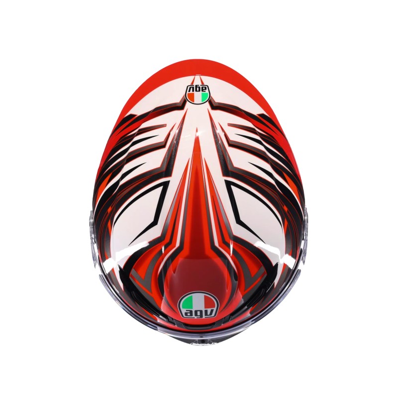 Casco AGV K6 S E2206 Reeval White/Red/Grey