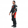 Mono DAINESE TOSA LEATHER 1PC PERF Negro/rojo fluo/blanco - 6943