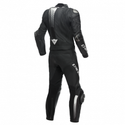 Mono LAGUNA SECA 5 2PC PERF. LEATHER SUIT black/white