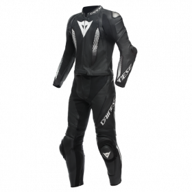Mono LAGUNA SECA 5 2PC PERF. LEATHER SUIT black/white