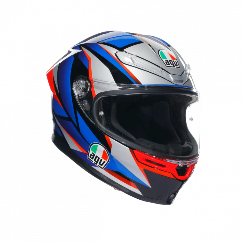 Casco AGV K6 S AGV SLASHCUT BLACK/BLUE/RED - 7580