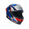 Casco AGV K6 S AGV SLASHCUT BLACK BLUE RED - 7580
