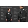 Chaqueta DAINESE AVRO 5 LEATHER JACKET Black/white/anthracite - 8927