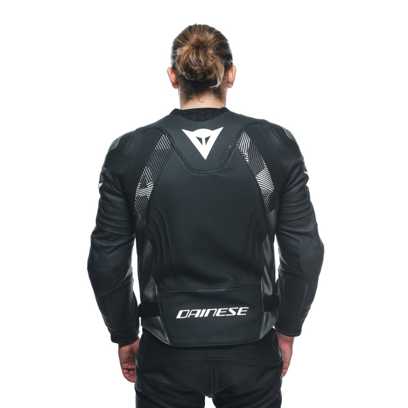 Chaqueta DAINESE AVRO 5 LEATHER JACKET Black/white/anthracite