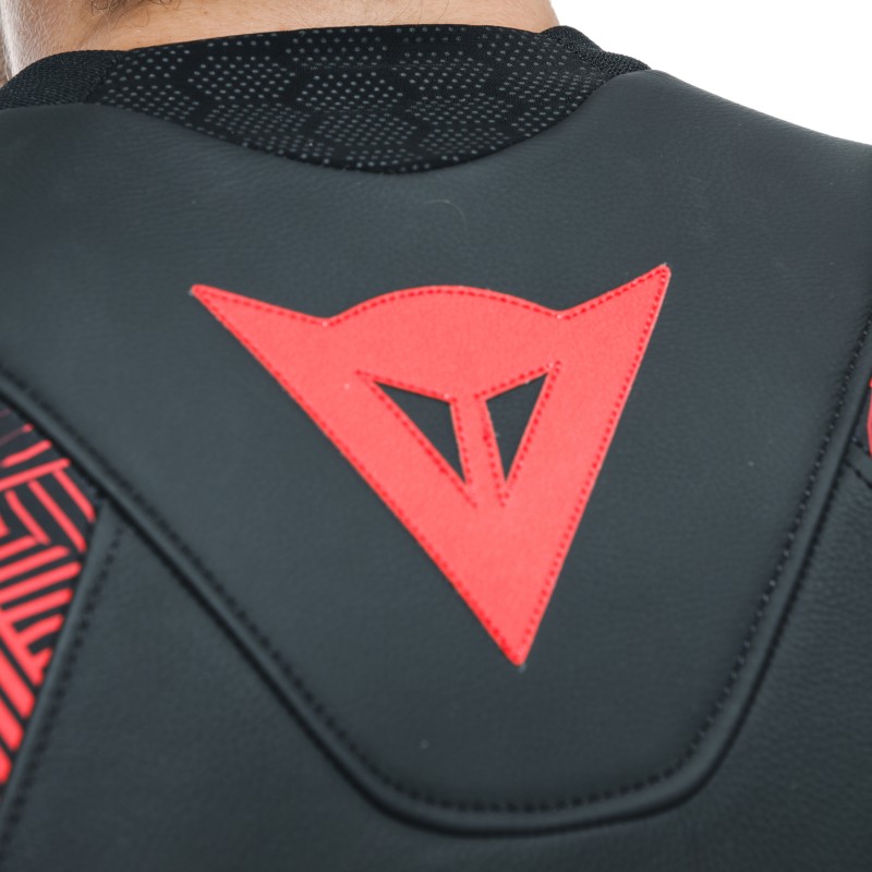 Chaqueta DAINESE AVRO 5 LEATHER JACKET Black/red lava