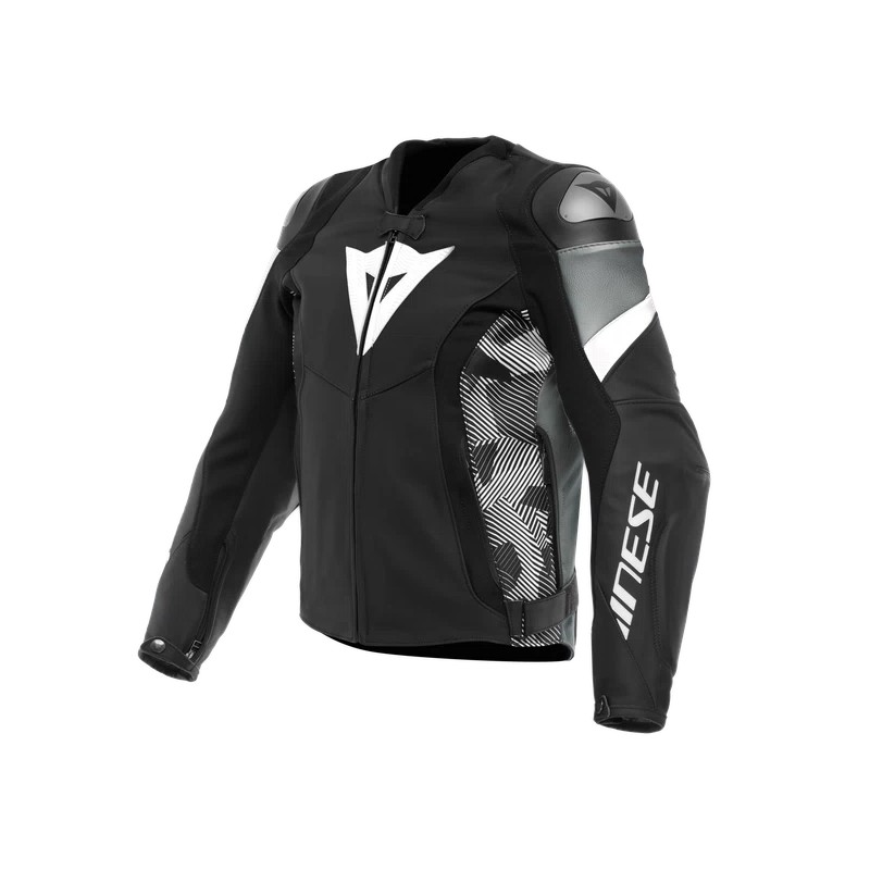 Chaqueta DAINESE AVRO 5 LEATHER JACKET Black/white/anthracite - 8967